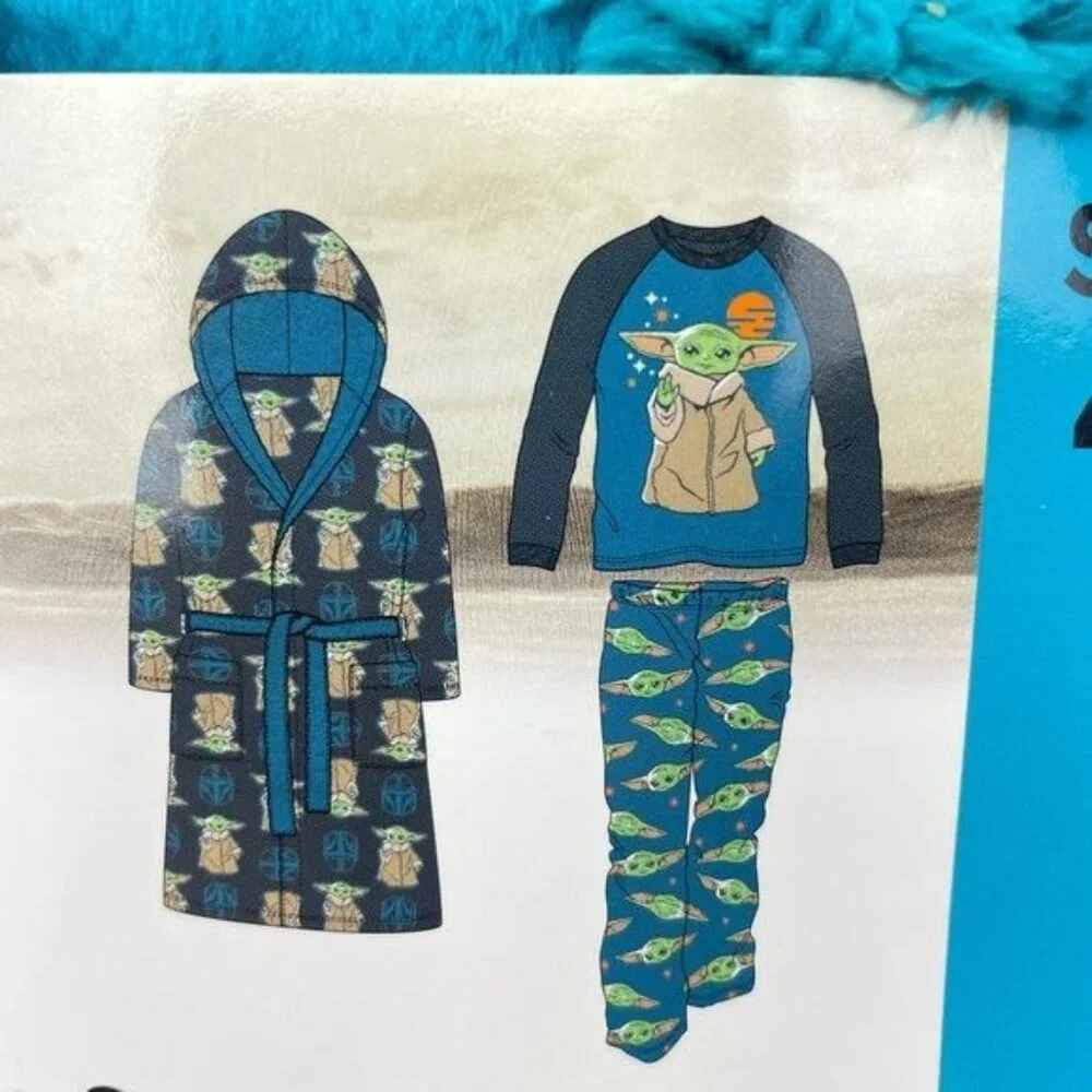 DISNEY Star Wars Kids' 2-piece Pajamas with Robe long Sleeve Size 3T